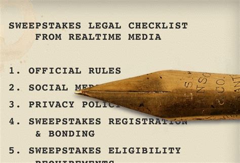 sweepstakes bonding requirements|10 Important Sweepstakes Legal Requirements to .